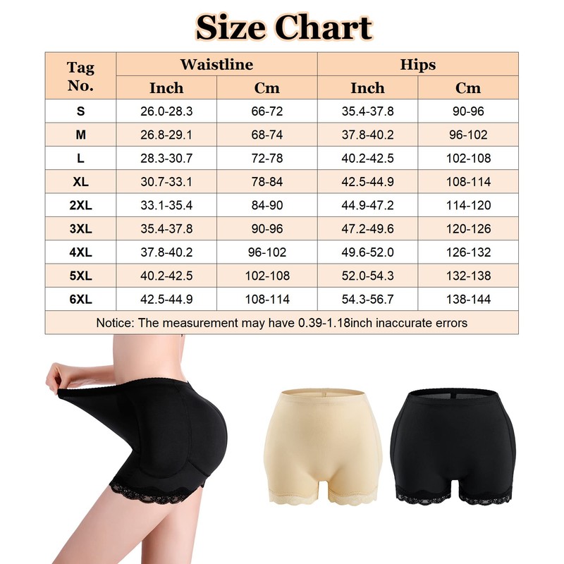 Panegy Women's Hip Pad, Hip Lifting, Padded Shapewear Hip Pad
