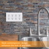 Faith SWP4-WH-01 Screwless Wall Plate Child Safe Outlet Covers, 4.68"