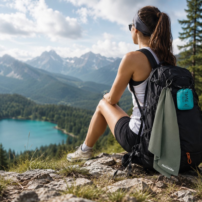 Quick-Dry Microfiber Travel Towel for Outdoor Use – Compact Absorbent