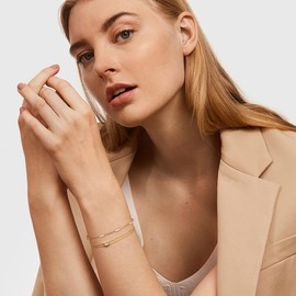 FANZE 925 Sterling Silver Opal Birthstone Link Bracelets for Women Birthday Christmas Anniversary Graduation April Jewelry Gifts