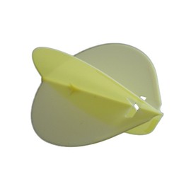 LSTYLE Dart Flights: Flight-L Diseño original con ranura para inserto de anillo en L - L2s Forma de lágrima amarilla