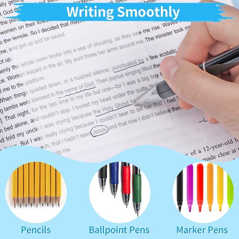 Transparent Sticky Notes, Waterproof, Clear Sticky Notes, Rewritable, for School