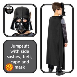Rubie's 3014803-4 Darth Vader Kenobi Deluxe Child Costume, Boys, As Shown, S