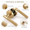 Privacy Door Lever for Bedroom & Bathroom – Reversible Keyless