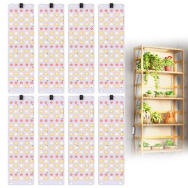 TONYFUL LED Grow Lights, 360 LEDs Plant Lights for Indoor Growing, 36W Premium Full Spectrum Grow Light with 4/8/12H Timer, 10 Dimmable Levels - Ideal for Indoor Growing (8Pcs)