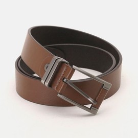 Papabro Men's Luxurious Square Buckle Leather Belt TU-BT-MODEL6-A- TU-BT-MODEL6-A-Black FREE / 파파브로  남성 고급스러운 스퀘어버클 가죽 벨트 TU-BT-MODEL6-A- TU-BT-MODEL6-A-블랙FREE