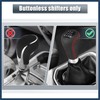 INFINAUTO Black Universal 6 Speed Car Gear Shift Knob PU