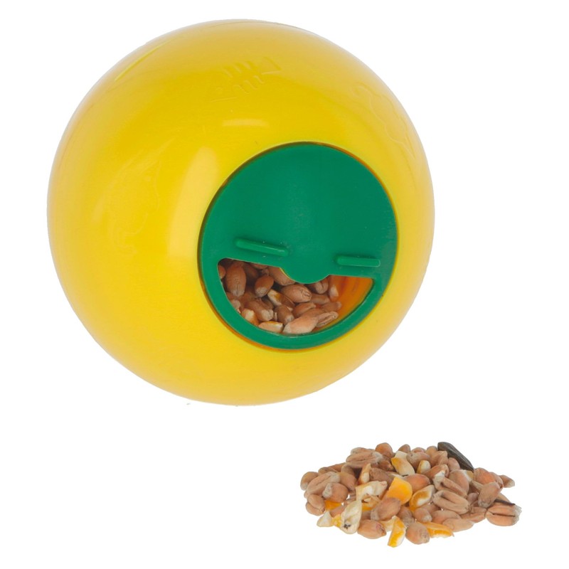 Kerbl Snack Ball 7.5 cm, Yellow