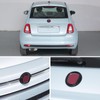 Auto Vorne und Hinten Logo-Dekorringe Passend für Fi@at 500 2016-2025,Auto