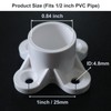 PVC Pipe Flange Fittings Caps with 4-Pedals and Screw Holes