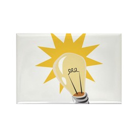 CafePress Light Bulb Rectangle Magnet, 3"x2" Refrigerator Magnet