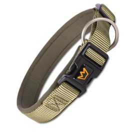 Rudelkönig Bella Dog Collar - Adjustable Nylon Dog Collar - Dog Collar for Large Dogs in Khaki