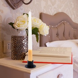 Aglary 2PCS Black Taper Candle Holders, Matte Iron Candlestick Holders Centerpieces for Home Decoration, Wedding Anniversary, Party, Housewarming Gifts.