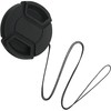 Tunghey 2Pack Lens Cap, 2 Plastic Center Pinch Lens Cap