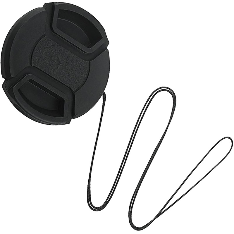 Tunghey 2Pack Lens Cap, 2 Plastic Center Pinch Lens Cap