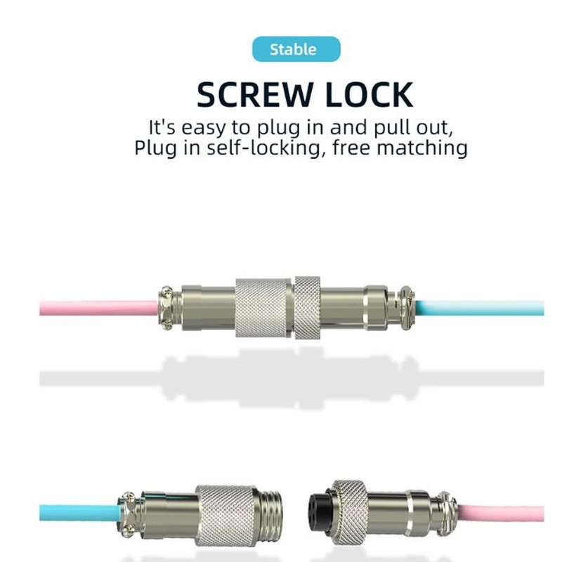 Gaming Keyboard Cable Nylon Type C to USB Double Sleeved