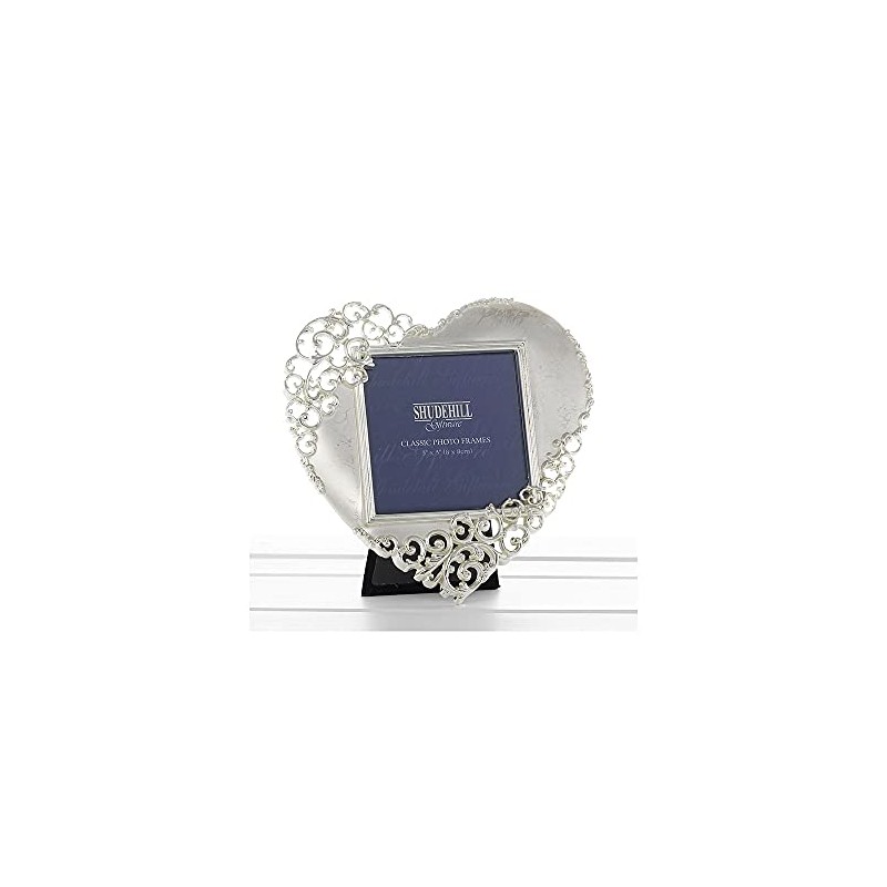 Gifts and More Gifts 20233 Silver Lace Heart Photo Frame