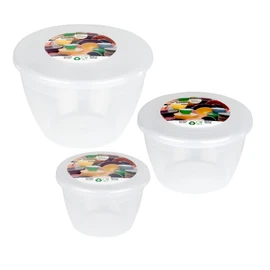 Just Pudding Basins 3 Smaller Sizes in One Set Steam Pudding Bowls, Basin and Lid 1x 1/4 Pint, 1x 1/2 Pint 1x 1 Pint (Clear)