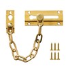 Security Door Chain Guard Solid Brass, Heavy-Duty Home Security, Sturdy