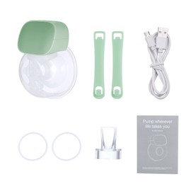 Wearable Electric Breast Pump Silent Invisible Hands Free Breast Pump 2 Modes 5 Levels Adjustable with 27mm Flange for Home Travel