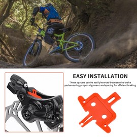 Bicycle Brake Pad Spacer, Hydraulic Disc Brake Pad Spreader Instert Tool for Shimano, Mountain Bike, Road Bike（6PCS）