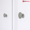 highdecora Round Cabinet Door Knobs and Handles, Single Hole Cupboard