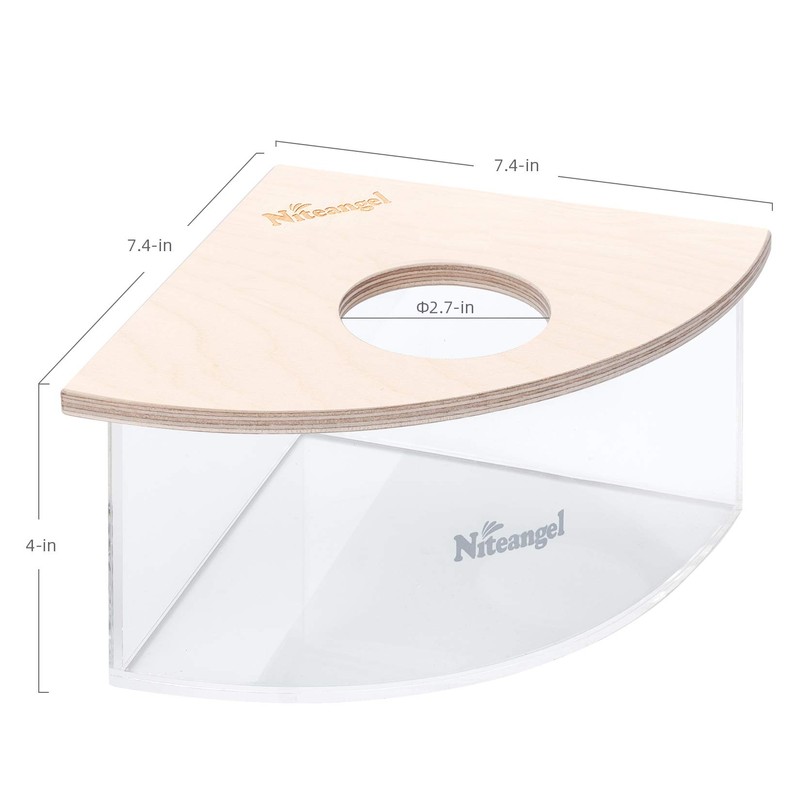 Niteangel Animal Sand-Bath Box: - Acrylic Critter's Sand Bath Shower