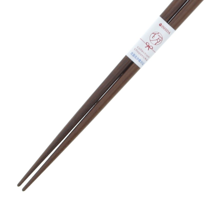Ishida Chopsticks Cat (Cat), Wooden (Natural Wood), Acrylic, 8.1 inches