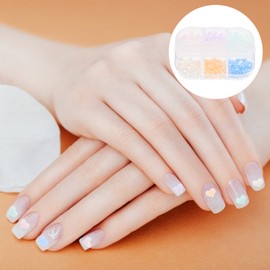 Mikinona Nail Art Charms Set Resin Heart Nail Charms Light Changing Perfect for DIY Manicure Accessory for Women Men