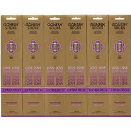 GONESH LOVE LOVE STICKS 20 PCS X 6 PACK (120 COUNTS)