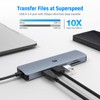 USB C Hub, oditton 6 in 1 USB C Adapter