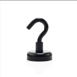 Ultra-strong magnetic hook neodymium hook in 4 colors for hanging picture frames on the wall for bathroom cleaning Gujeongri Silver 10ea