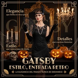 Diadema Gatsby de los Años 20 para Mujer, Retro Pluma Hairband Collar de Perlas Guantes Pendientes Malla Calcetines Set, disfraz De Halloween,cosplay,articulos Para Fiestas,vintage
