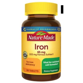 Nature Made 365 Iron 65 mg.EXP 05/2026