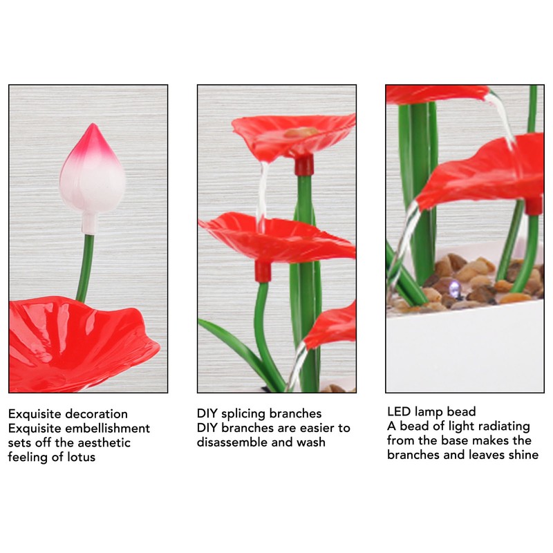 Desktop Fountain Ornament Indoor Small DIY Tabletop Circulating Waterfall Decoration