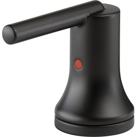 DELTA FAUCET H259BL Trinsic Metal Lever Handle Set, Matte Black