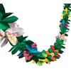 Losuya 3D Tropical Flower Paper Tissue Garland Banner for Luau