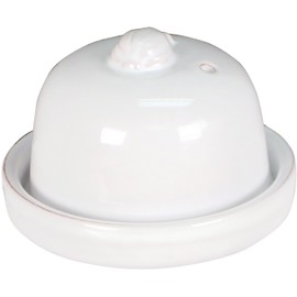 Eurita by Reston Lloyd Terra Cotta Garlic Roaster, White