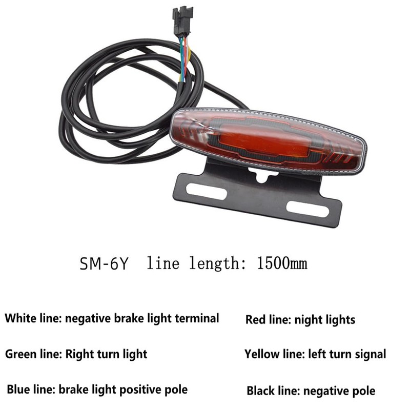 XinGeeek Ebike Headlight and Tail Light Sets,24-48V Ebike Turn Signal