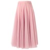 Tulle Skirts for Women, Elastic High Waist A Line Basic