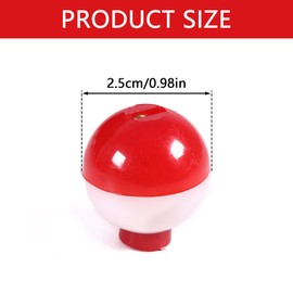 20Pcs Durable Round Buoy Fishing Float Tackle Hard ABS Bobber Fishing Tackle Beautiful Decoration Fishing Float Push Button Snap On Floats Bobbers