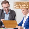 30 Pcs Mini Clipboard, 8" x 4" Check Presenters, Natural