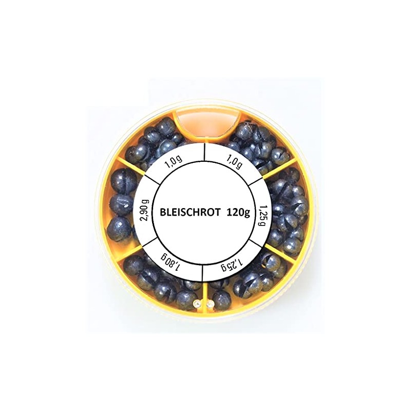 STMK Lead Shot Assortment Tin 120 g (1.0 g, 1.25