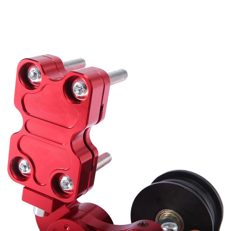 Motoforti Red Aluminum Alloy Chain Tensioner Automatic Adjuster for Motorcycle