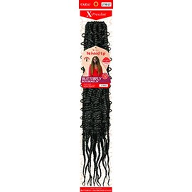 Outre Braids X-Pression Twisted Up Crochet Loop Distressed Styles BUTTERFLY BOX BRAID 24" (5-PACK, 1B)