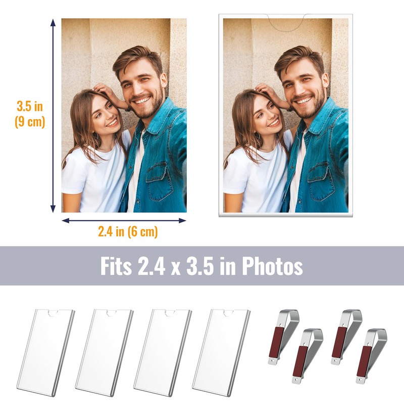 NiHome Car Sun Visor Photo Holder (3PCS)