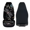 Brosoneto Floral Dragonfly Car Seat Covers Thin Covers for Front