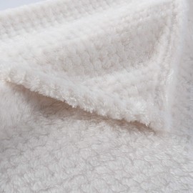 Dog Blanket or Cat Blanket or Pet Blanket, Warm Soft Fuzzy Blankets for Puppy, Small, Medium, Large Dogs or Kitten, Cats, Plush Fleece Throws for Bed, Couch, Sofa, Travel (L/40" x 48", Ivory)