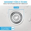 Bächlein Pop-Up Drain Fitting for the Sink, Diameter 70 mm