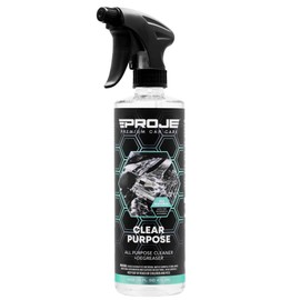PROJE' Clear Purpose - PH All Purpose Cleaner for Cars - Safe on All Interior & Exterior Surfaces - Powerful Degreaser 128 FL Oz